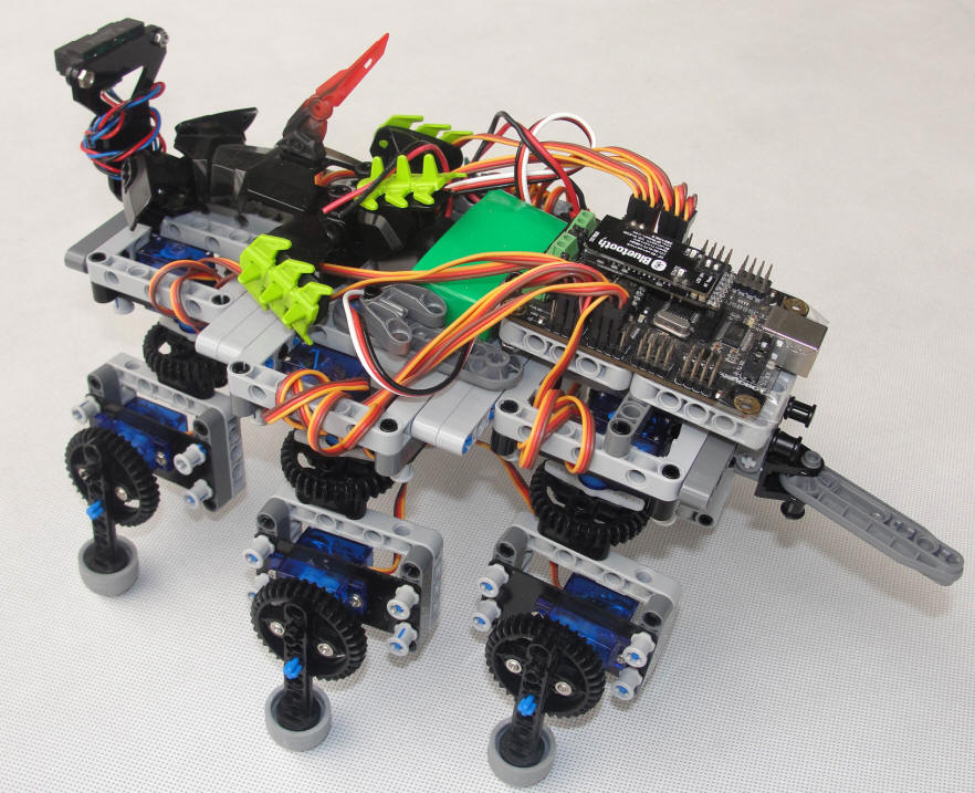 Arduino与LEGO结合的六足机器人图1