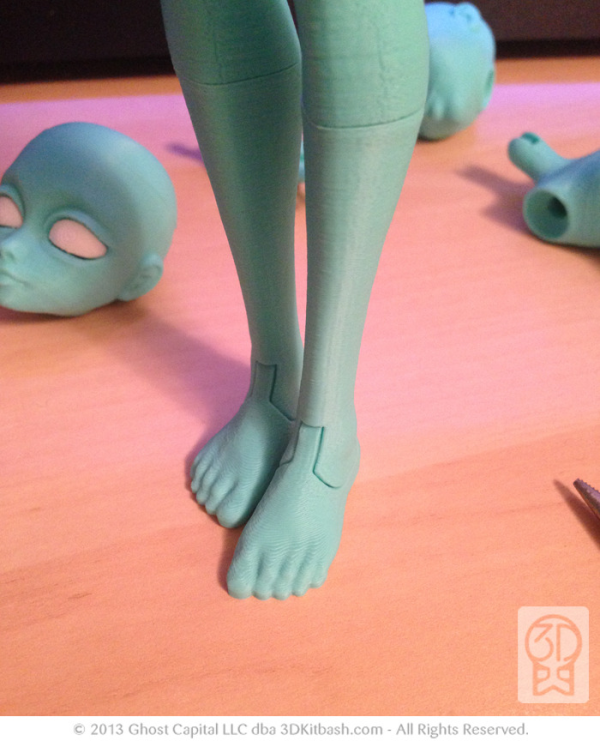 MakerBot 3D打印机打造的时尚人偶图3