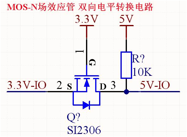 一个IIC的5V和3.3V电平转换的经典电路分享图2