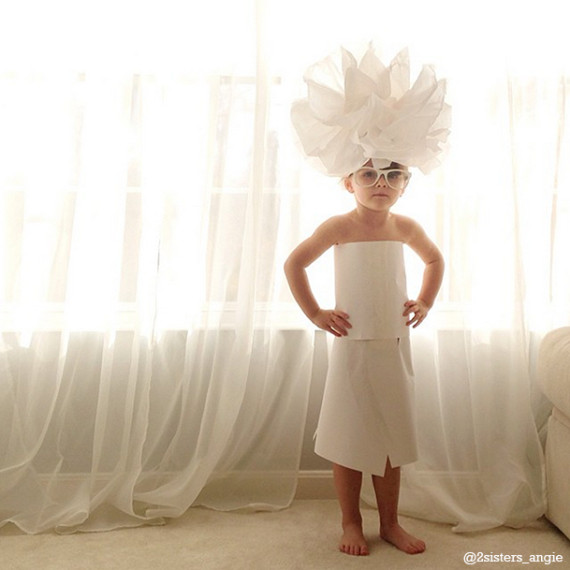 4岁迷你时装设计师的惊艳纸艺服装秀图11
