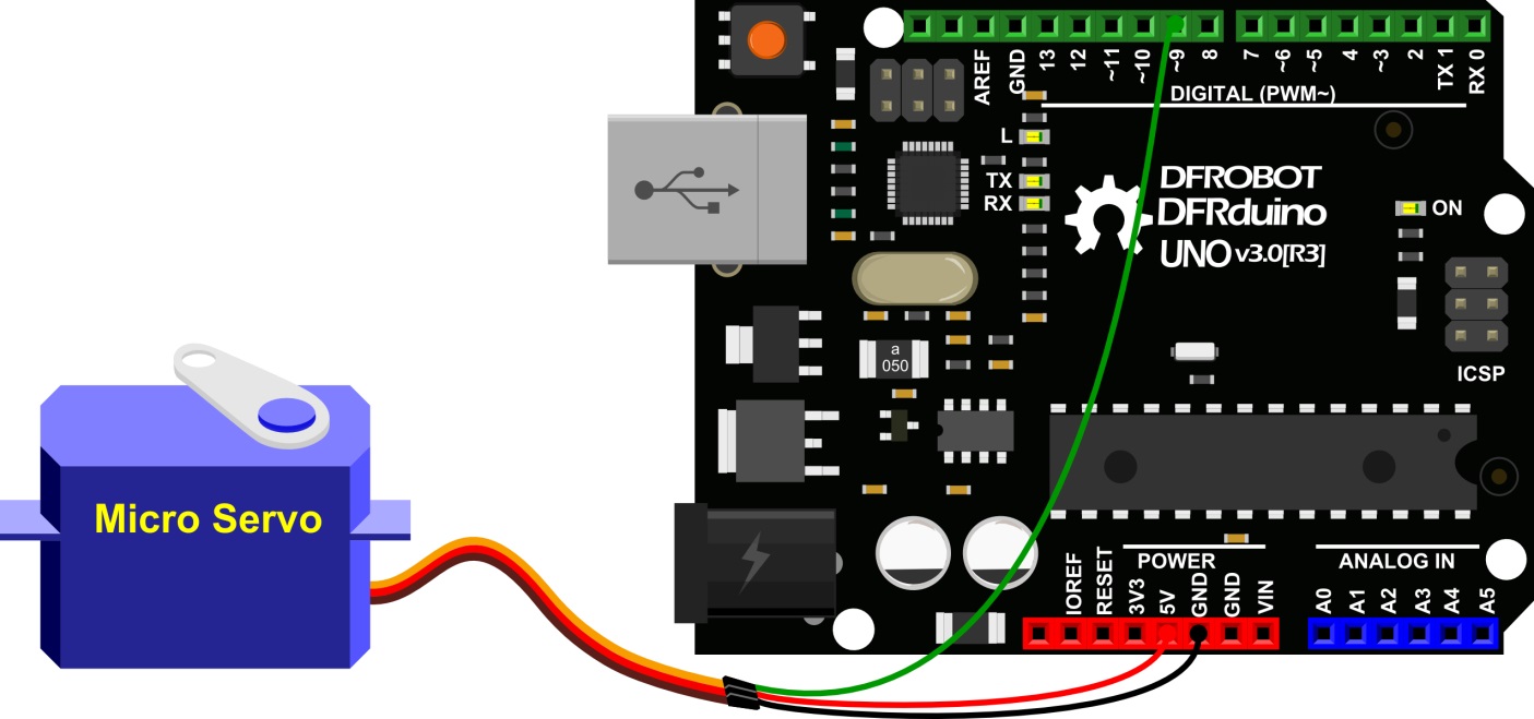 Arduino教程 Lesson 11 -- 舵机初动图1