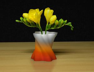 3D打印技术利用特殊材质打印各式花瓶！图4
