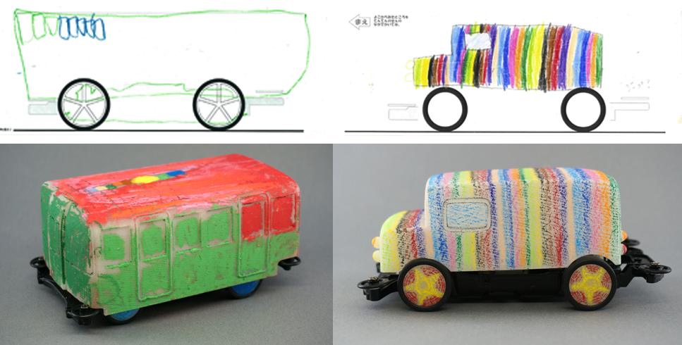日本3d打印公司将孩子的手绘汽车变成现实图2
