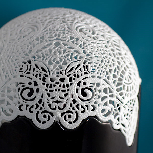 3D 打印系：蕾丝头罩黑钟灯图1