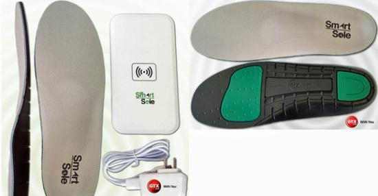 智能鞋垫SmartSoles,内置GPS模块可进行定位图1