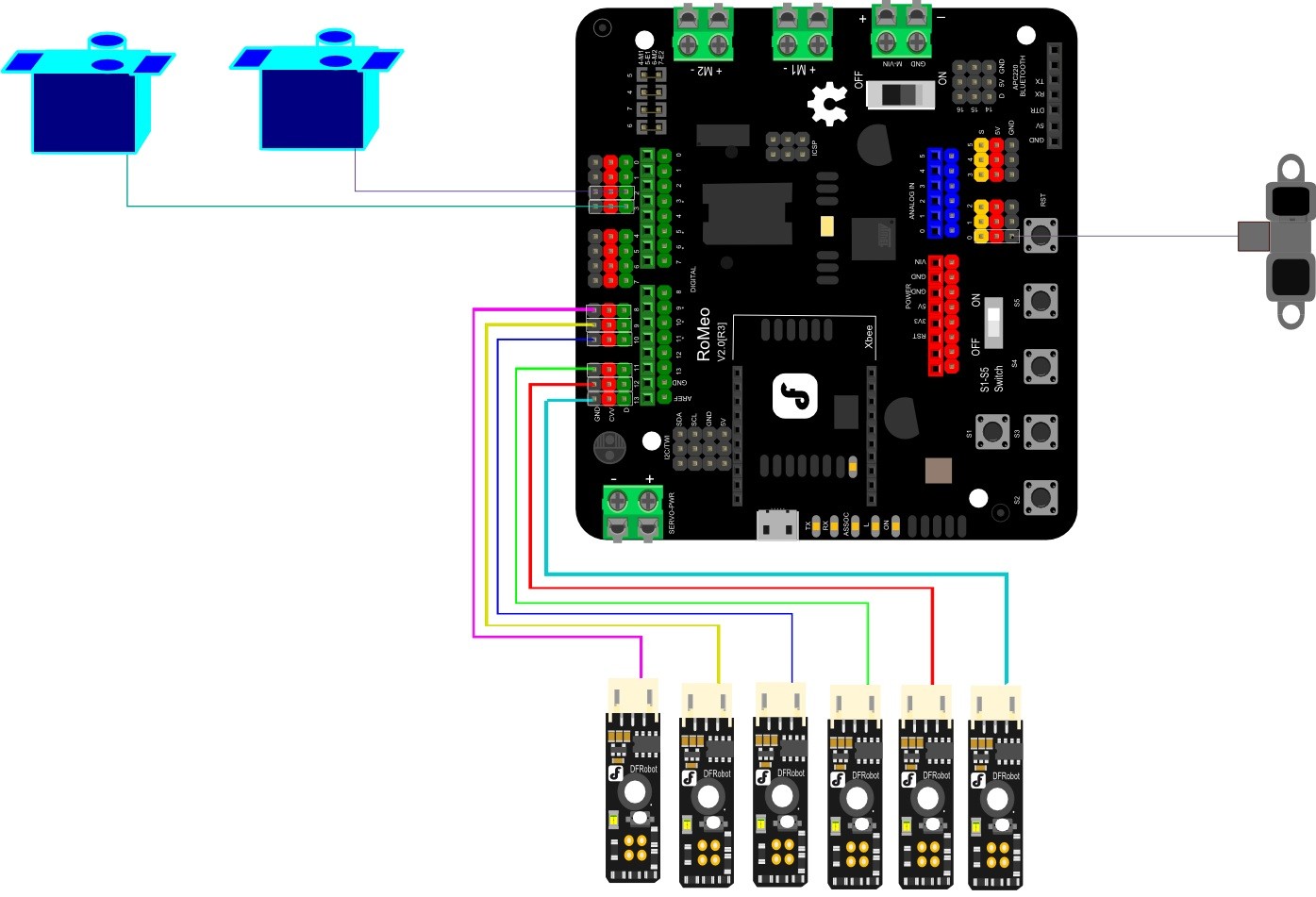 基于Arduino的寻线小车的设计与制作（甲壳虫篇）图8