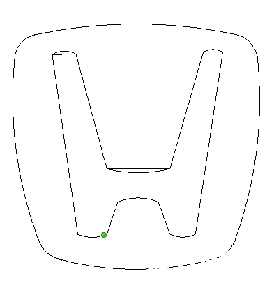 Sketchup扫盲贴——手工绘制本田标志车钥匙扣图13