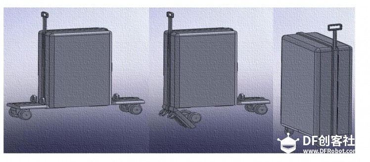 Mibox智能物联网可控代步行李箱图9