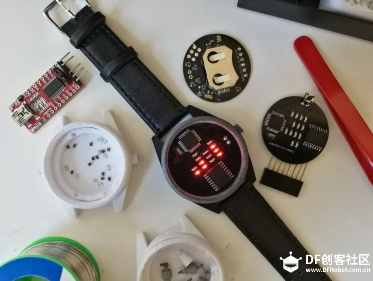 用arduino制作二进制智能手表图3