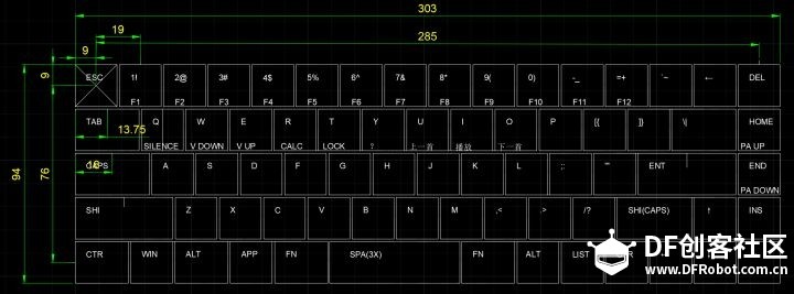 熊猫牌 无线蓝牙/红轴minila GH60 机械键盘 DIY图2