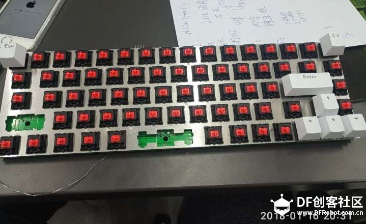 熊猫牌 无线蓝牙/红轴minila GH60 机械键盘 DIY图21