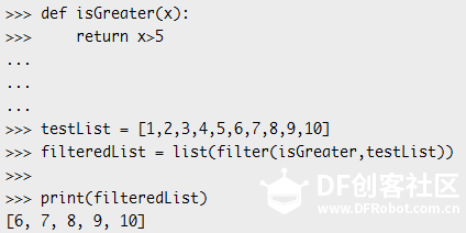 ESP32 / ESP8266 MicroPython教程：对列表使用filter函数图3