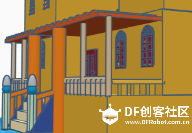 #DFRobot2018-创意作品：乡间别墅（3D）+门窗入侵防盗报警系统图12