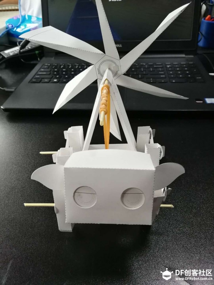 makelog——造物记折纸机器人风力多足兽图3