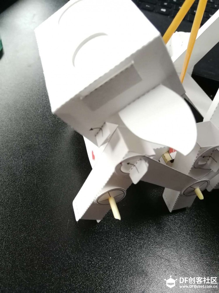 makelog——造物记折纸机器人风力多足兽图7