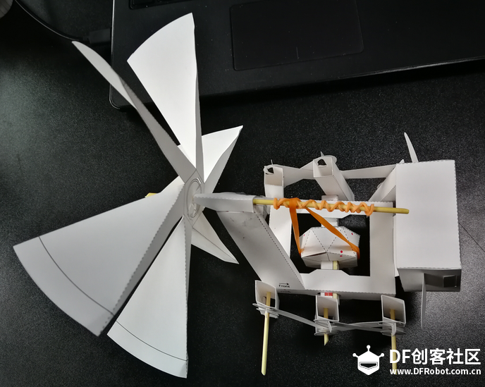 makelog——造物记折纸机器人风力多足兽图18