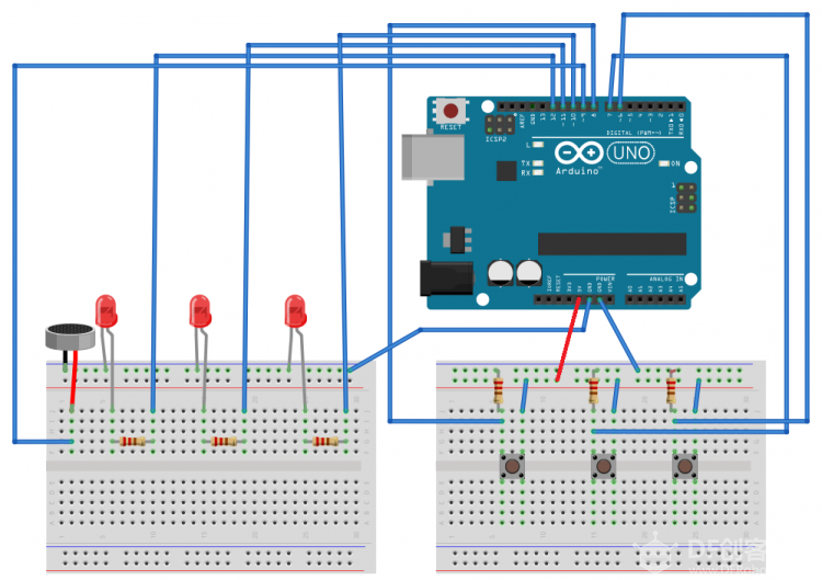 【转】ARDUINO-打地鼠游戏机图1