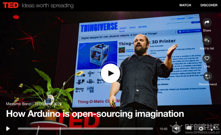 Arduino创造者Massimo在TED的演讲-Arduino是如何开源想象力的图1