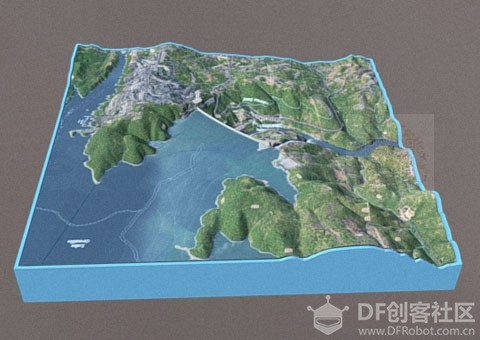 地形沙盘打印3D真实地形快速建模视频教程图2