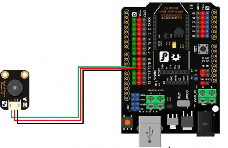 【Mind+】Arduino Uno入门 项目七 创意门铃图1