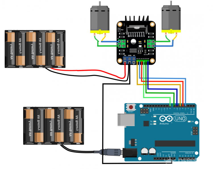【Mind+】(超详细)如何使用L298N电机驱动图形编程控制电机图5