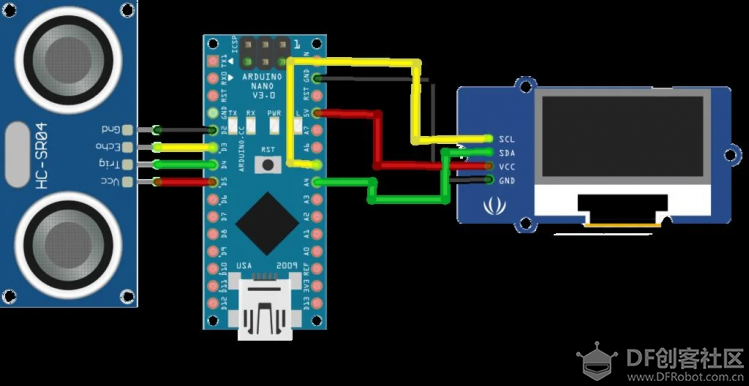 Arduino 小制作：超声波数显标尺图8