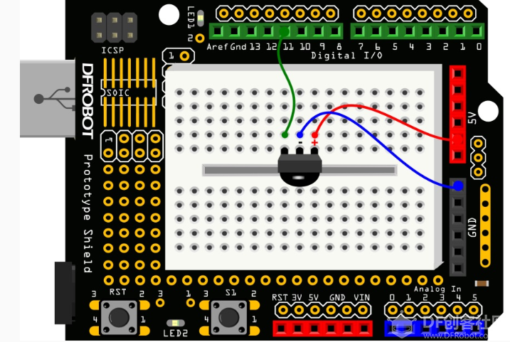 入门Arduino+红外遥控改变数码管显数图2