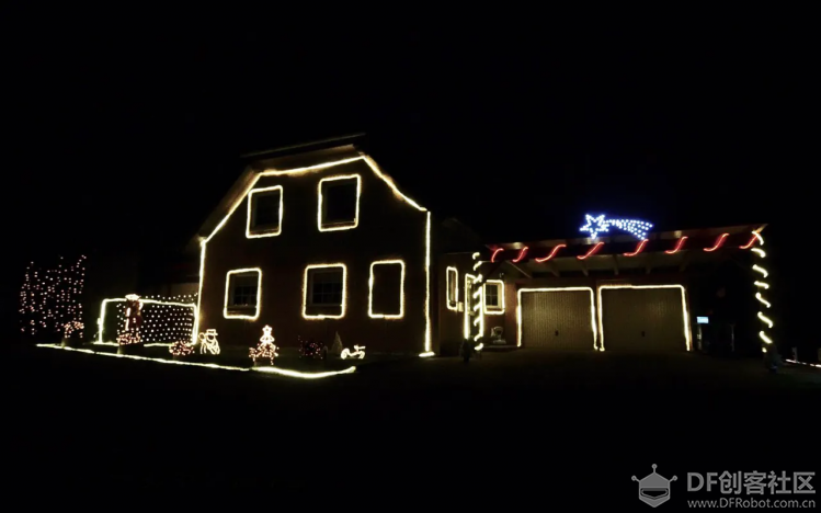 在这个圣诞夜给房子装疯狂灯光动画系统图14