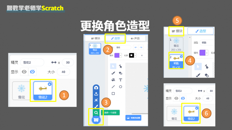 跟数学老师学Scratch | 10 美丽的图案图10