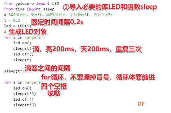 利用树莓派，学习python快乐之旅（2）：求救信号灯图5