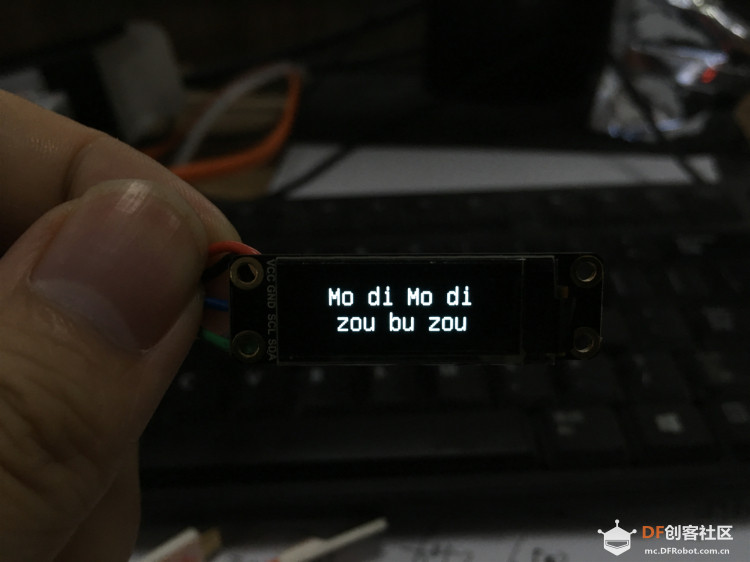 用0.91寸OLED显示屏做一个指环时钟图8