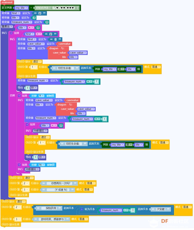 3.用掌控板制作游戏——Dragon Realm图3