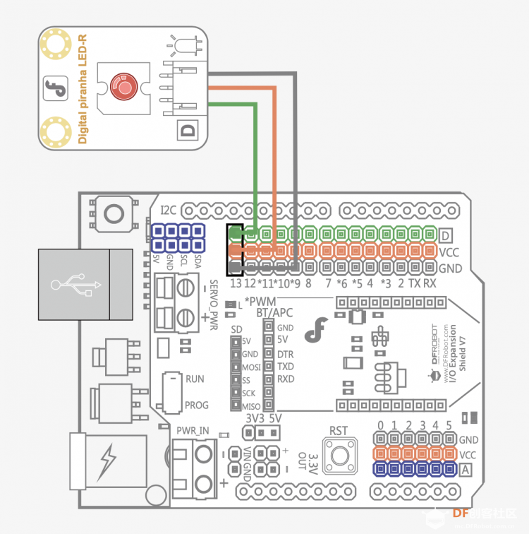 Arduino教程中级 项目五 呼吸灯图2