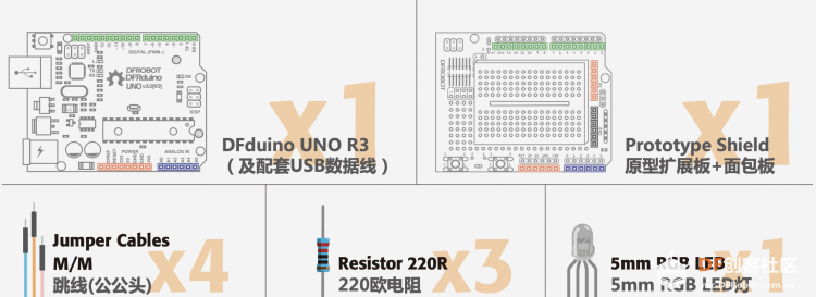 Arduino教程 06 炫彩RGB LED「DFR0100」图1
