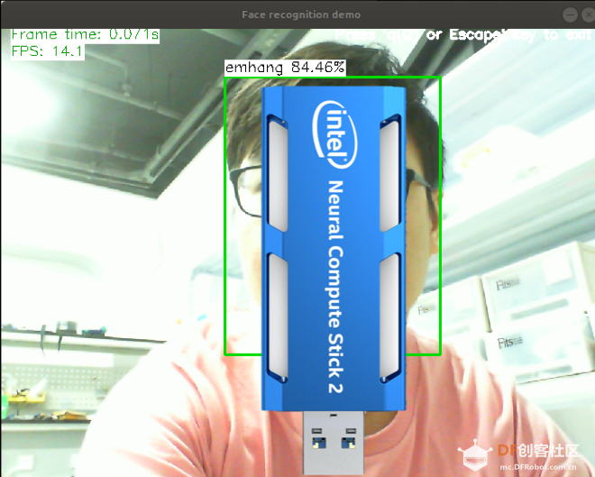 Lattepanda Delta + Intel NCS 2运行人脸识别程序性能测试图4