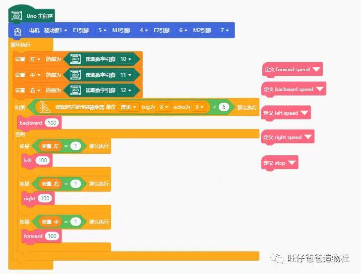 掌控板 + UNO ，开源机器人“冲鸭”图60