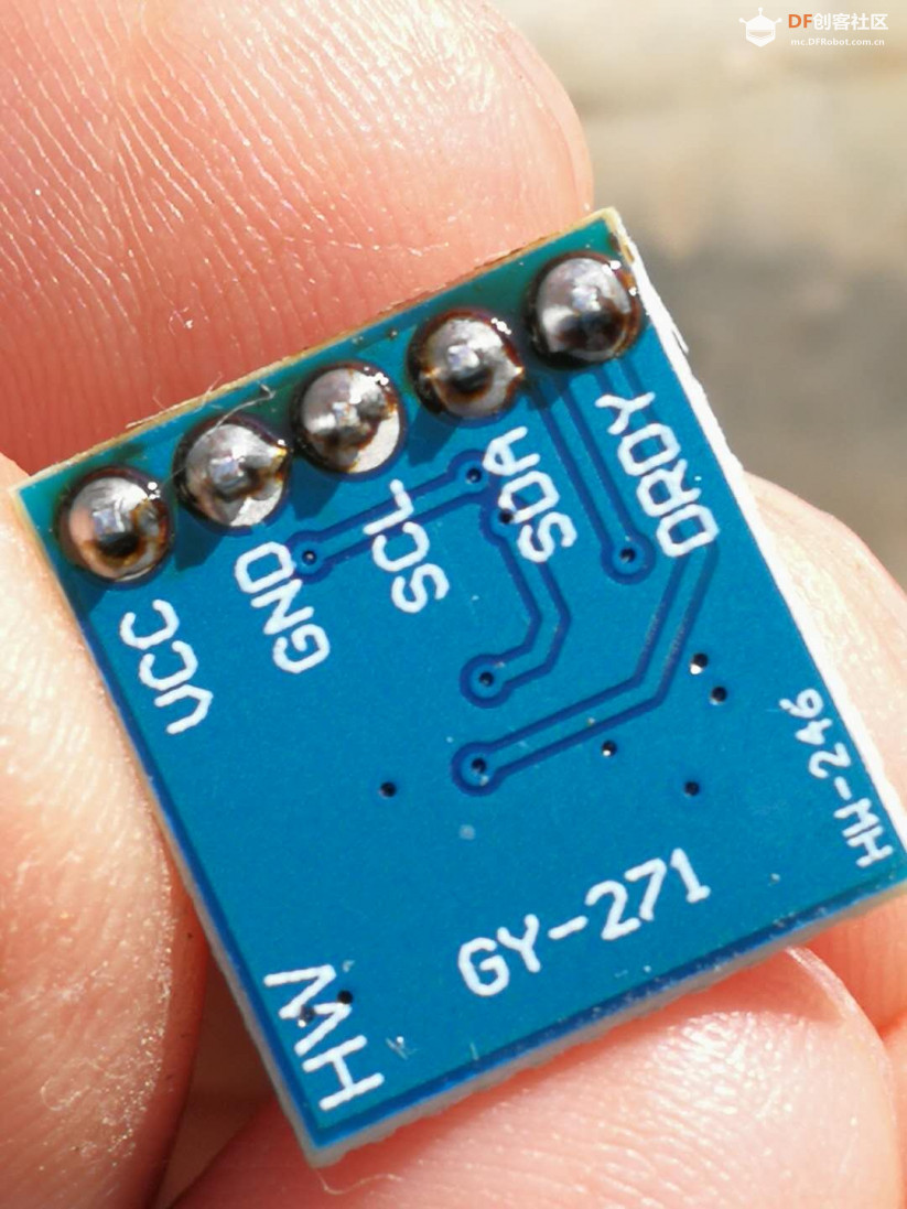 【Arduino】168种传感器模块系列实验（158）---QMC5883L三轴罗盘图2