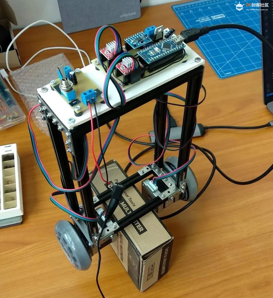 用Arduino Nano和步进电机做一个自平衡机器人图1