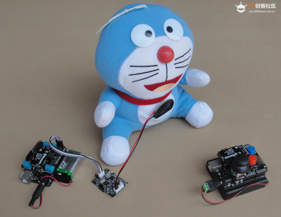 与会唱歌的Arduino机器猫互动图4