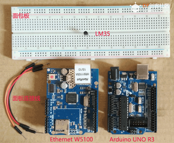 实时数据监控——基于Arduino + Ethernet W5100实时监控环境温度图1