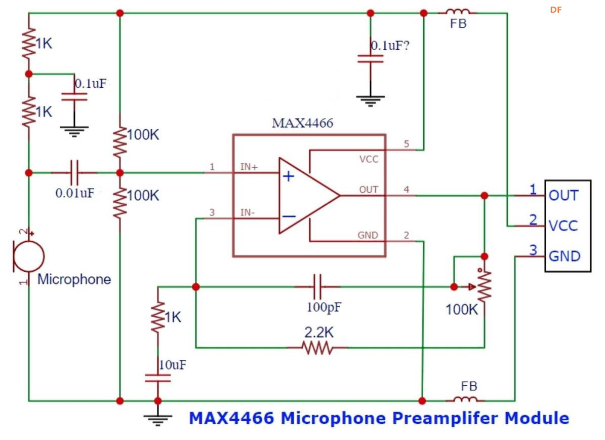 【Arduino】168种传感器系列实验（185）---MAX4466声音模块图1