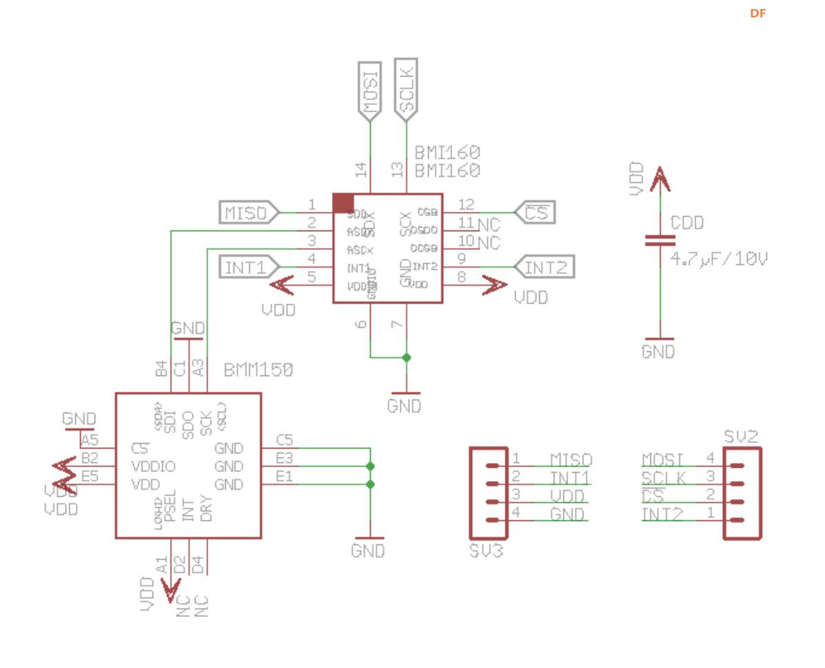 【Arduino】168种传感器系模块列实验（163）---BMI160 六轴陀螺仪图2