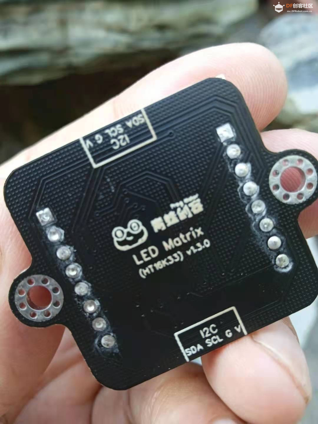 【Arduino】168种传感器系列实验（207）--- HT16k33 LED8*8点阵I2C图2