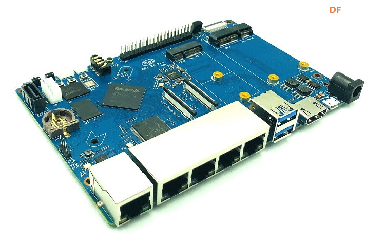 Banana Pi BPI-R2 Pro 开源路由器采用瑞芯微(Rockchip) RK3568芯片方...图1