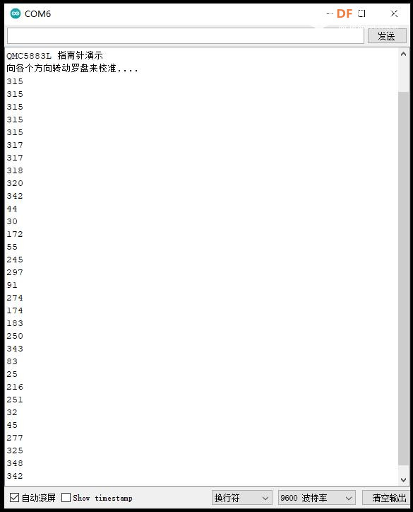 【Arduino】168种传感器模块系列实验（158）---QMC5883L三轴罗盘图1