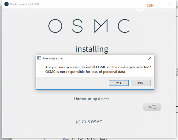 树莓派3-系统安装-利用OSMC-installer安装OSMC系统图10