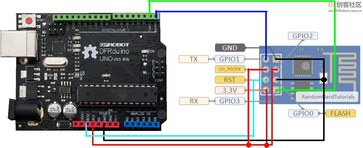 智能点灯=DFRduino UNO R3+ESP8266-01s模块+APP Inventor2图4