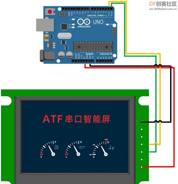 【教程】在彩屏上画一个舵机用Arduino来控制效果出奇的好！图10