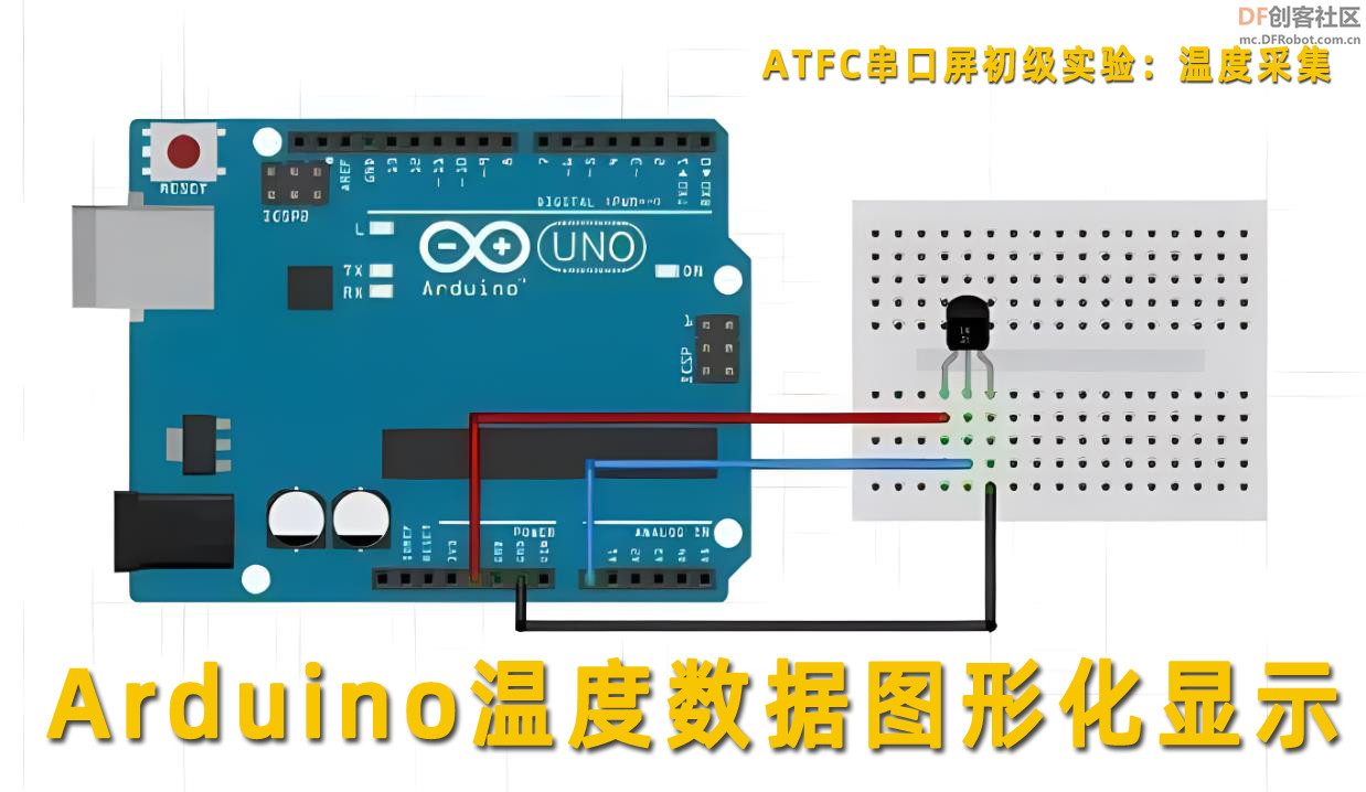 【教程】使用Arduino和ATFC043彩屏将LM35温度数值图形化显示图4