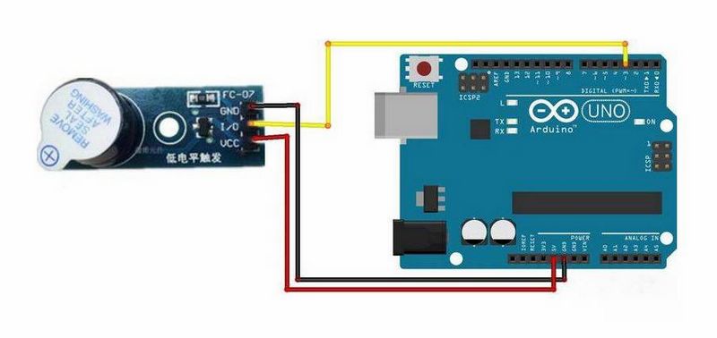 【Arduino】168种传感器模块系列实验（49）---蜂鸣器模块图2